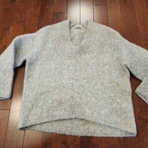 Acne Studios alpaca women's gray 3/4 sweater in size small